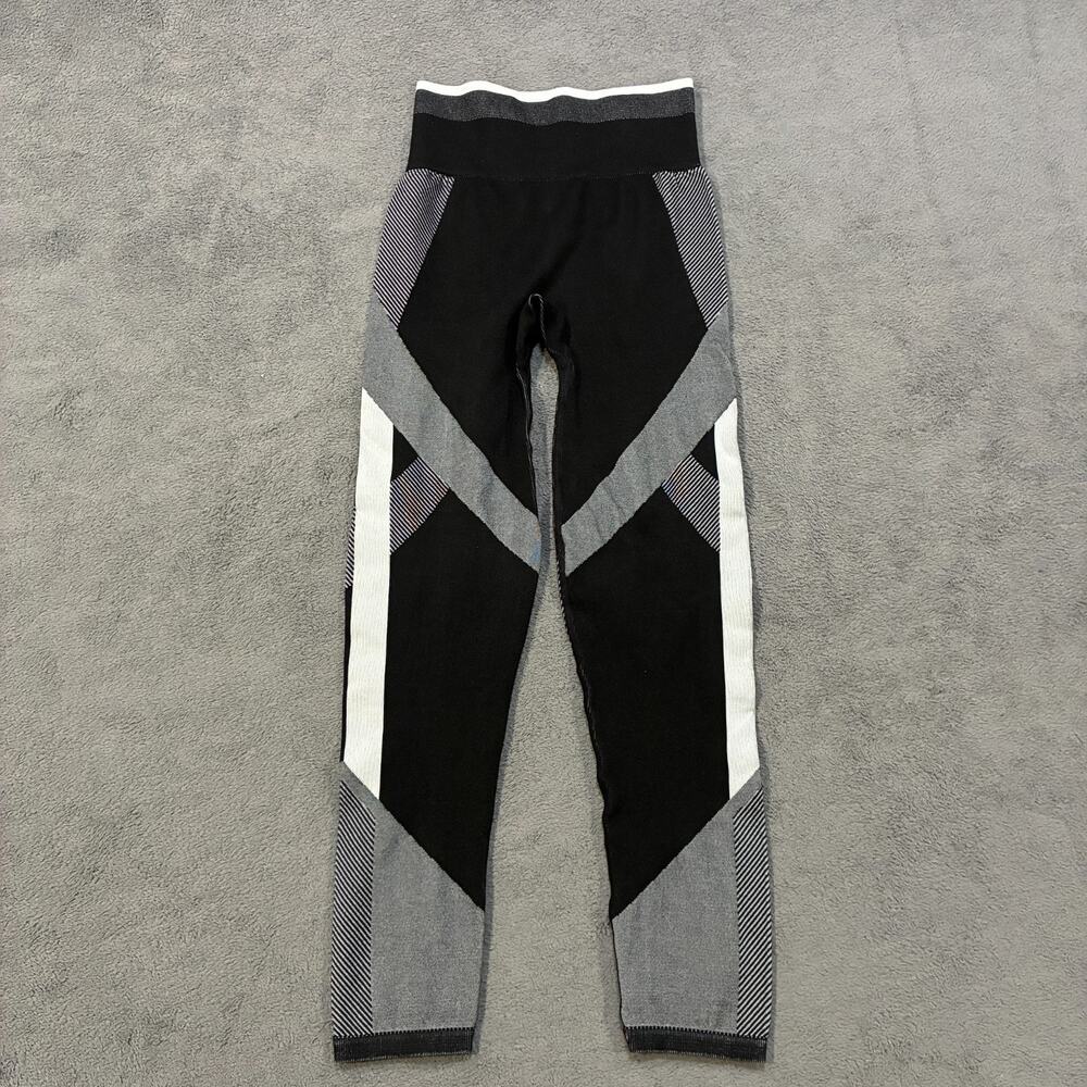 Victoria's Secret PINK Black White High Waist Seamless Leggings Women's Size M